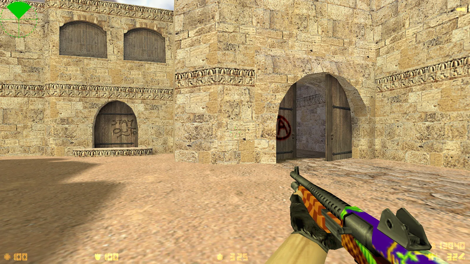 Скриншот  CS 1.6 Tactical Assault: тематическая сборка с SONIC-скинами, темным меню, звуками и оптимизированным конфигом