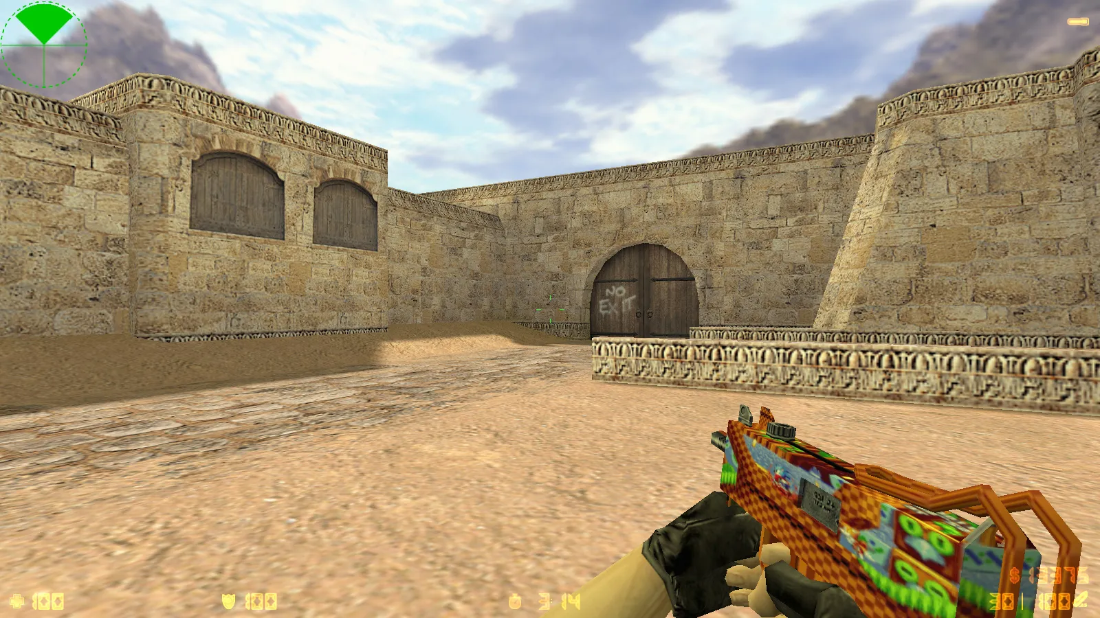 Скриншот  CS 1.6 Tactical Assault: тематическая сборка с SONIC-скинами, темным меню, звуками и оптимизированным конфигом