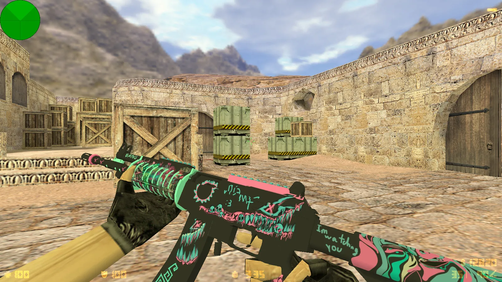 Скриншот  CS 1.6 от TEDR0: блогерская сборка с 6 модами, скины оружия, правки моделей, меню звуки и оптимизированный config.cfg