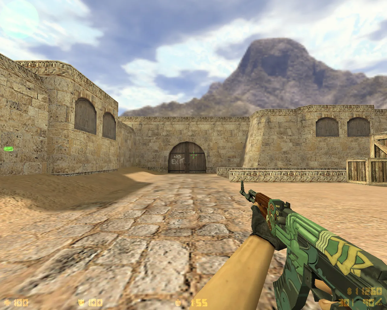 Скриншот CS 1.6 от The Low: блогерская сборка с 10 скинами, темной темой меню и оптимизированным config.cfg