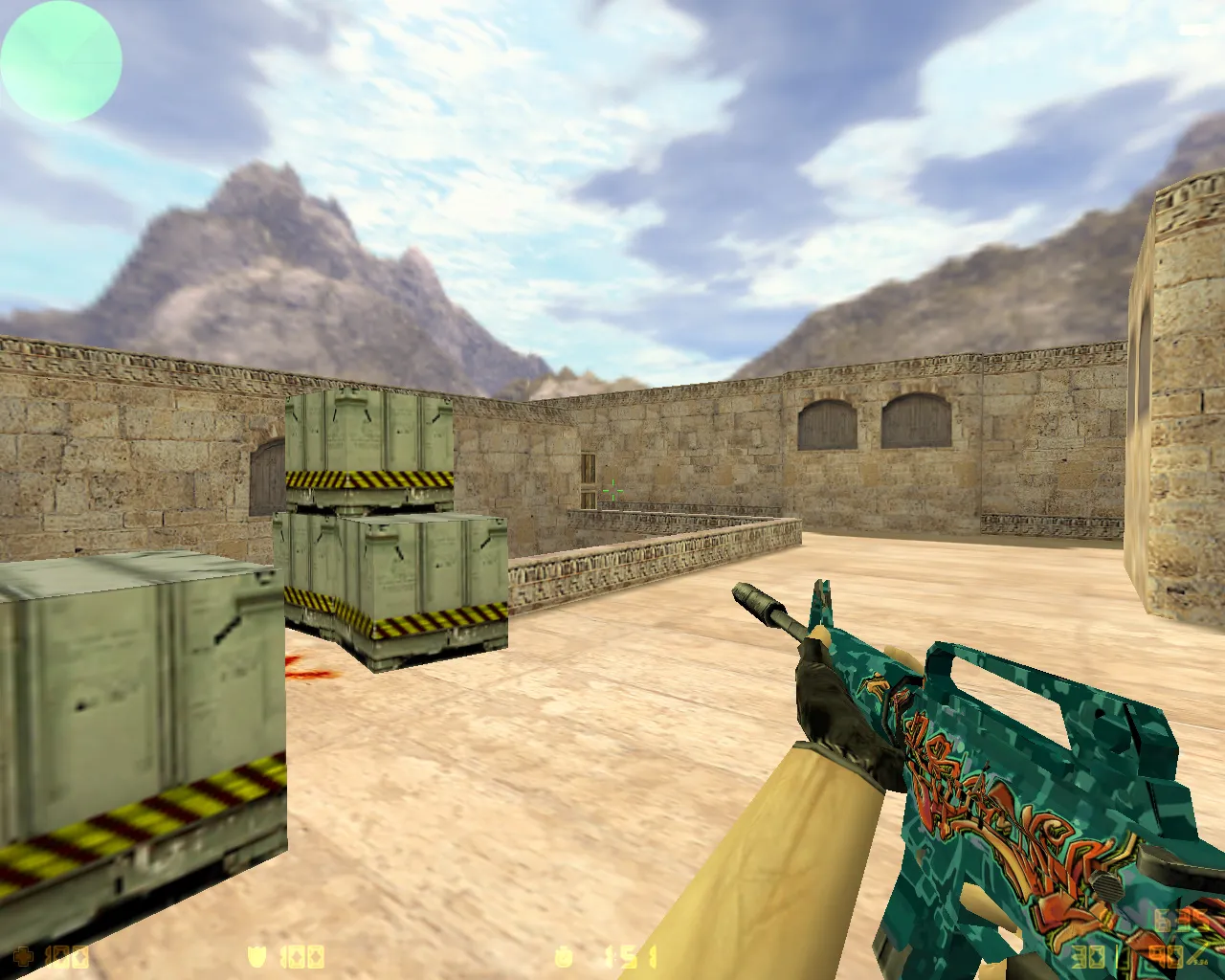 Скриншот  CS 1.6 от The Low: блогерская сборка с 10 скинами, темной темой меню и оптимизированным config.cfg