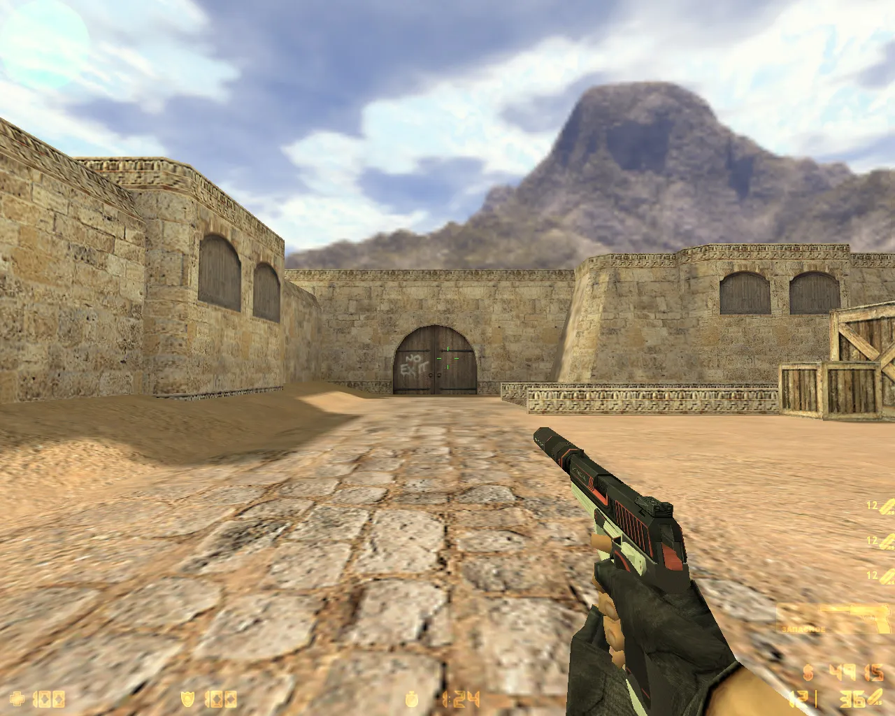 Скриншот  CS 1.6 от The Low: блогерская сборка с 10 скинами, темной темой меню и оптимизированным config.cfg