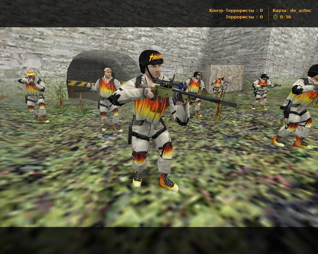 Скриншот  CS 1.6 Thrasher — блогерская сборка с 11 skin’ами Thrasher, темным меню и оптимизированным конфигом