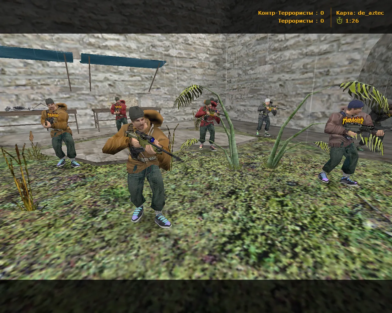 Скриншот  CS 1.6 Thrasher — блогерская сборка с 11 skin’ами Thrasher, темным меню и оптимизированным конфигом