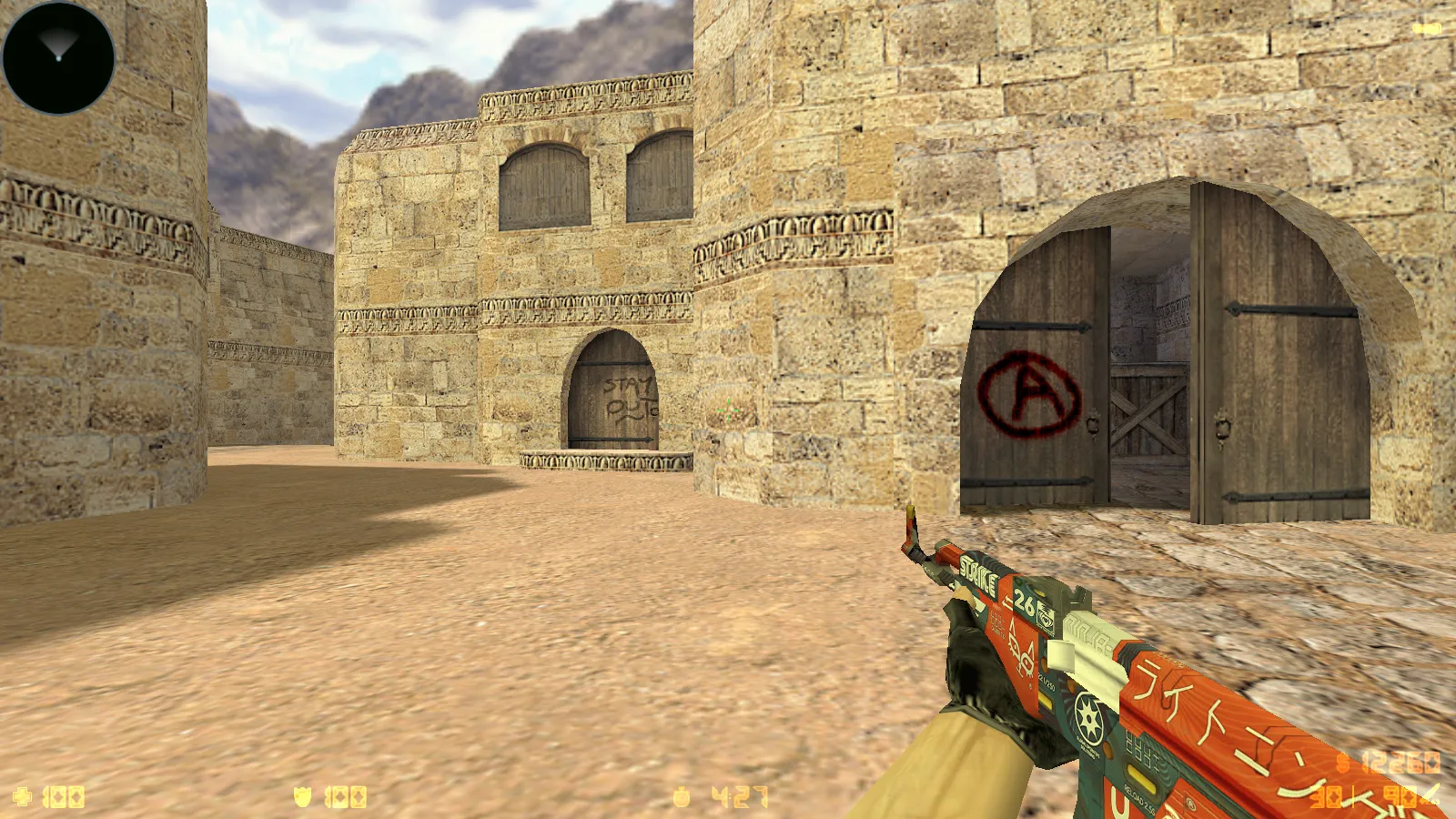 Скриншот CS 1.6 от TIGI Aleksandr: блогерская сборка с Dust2, скинами, звуками и оптимизированным конфигом