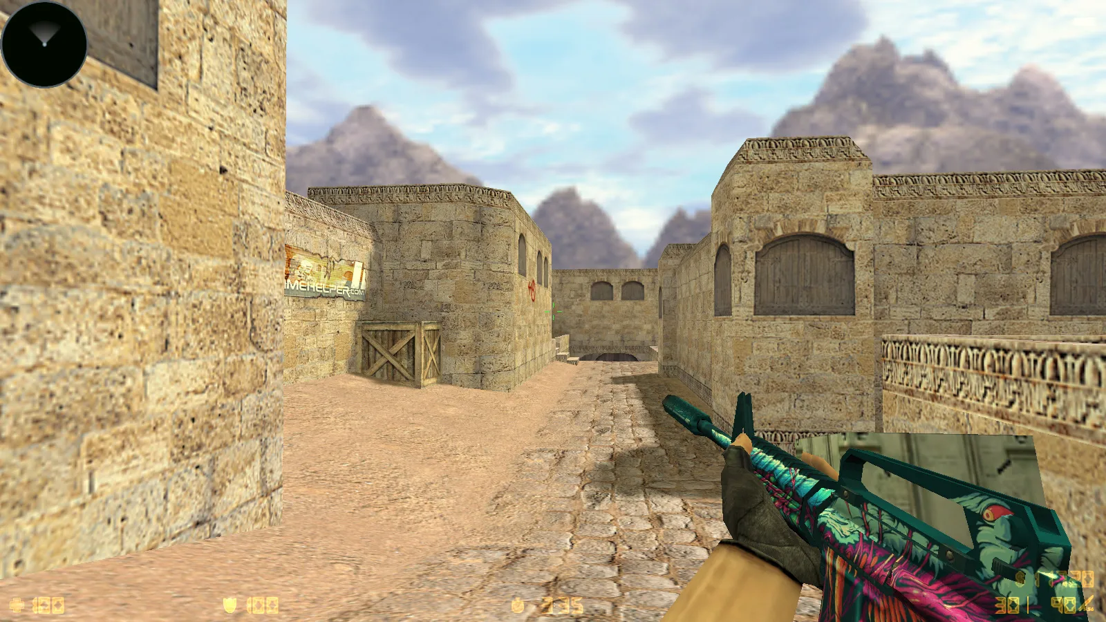 Скриншот CS 1.6 от TIGI Aleksandr: блогерская сборка с Dust2, скинами, звуками и оптимизированным конфигом