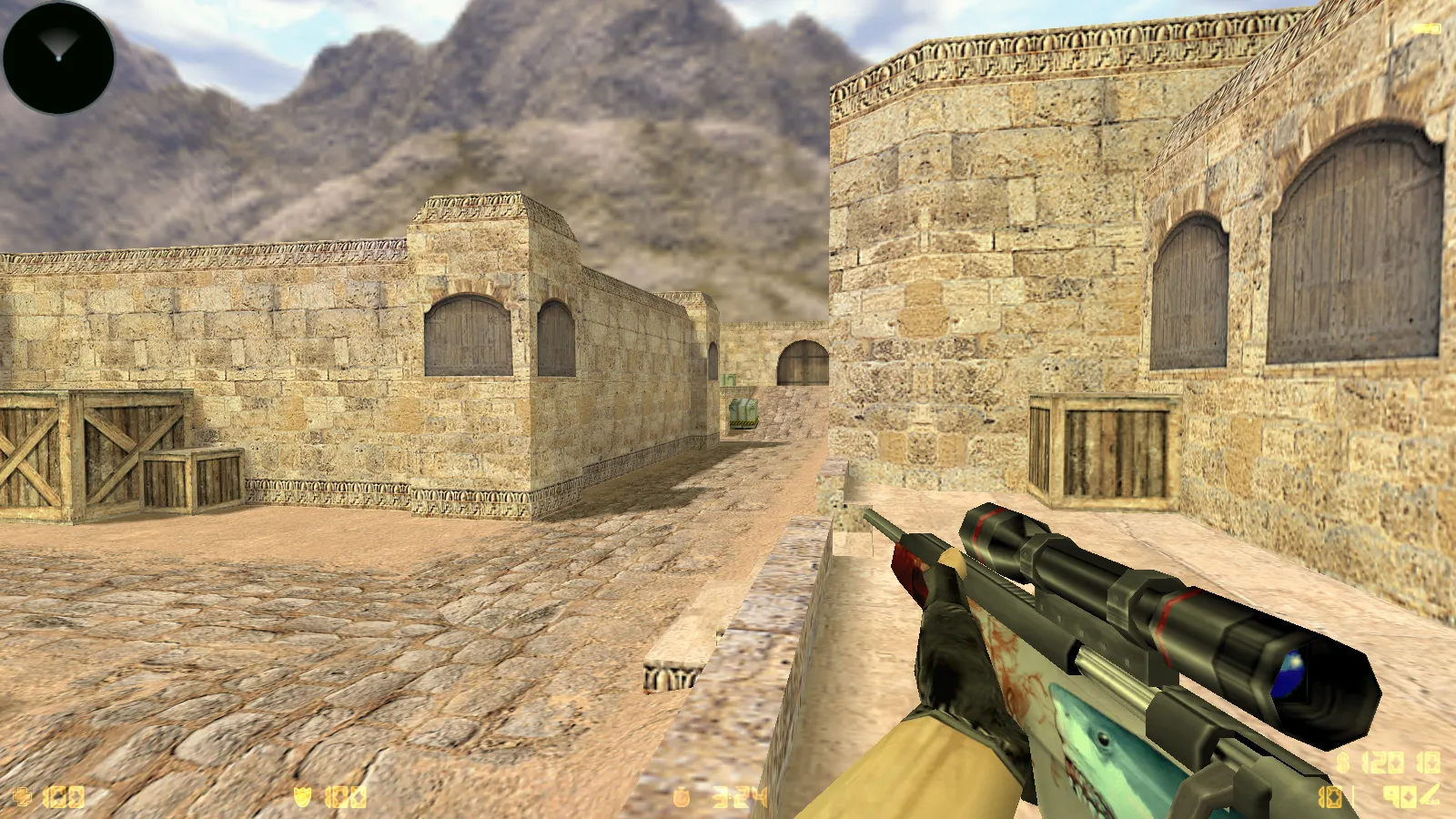 Скриншот  CS 1.6 от TIGI Aleksandr: блогерская сборка с Dust2, скинами, звуками и оптимизированным конфигом