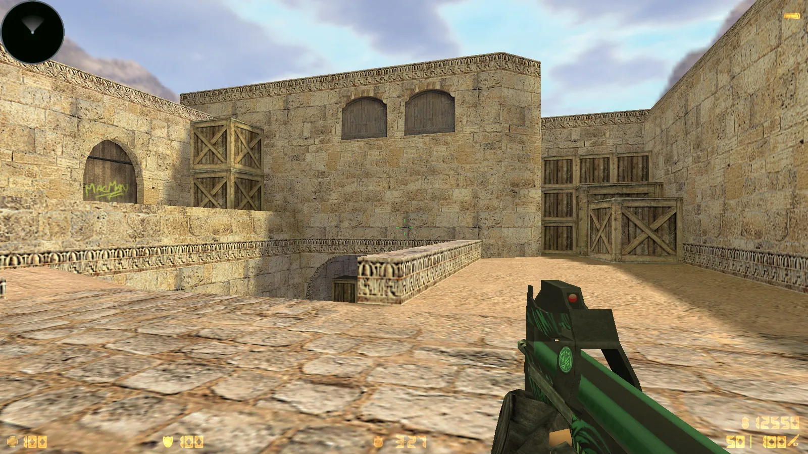 Скриншот  CS 1.6 от TIGI Aleksandr: блогерская сборка с Dust2, скинами, звуками и оптимизированным конфигом