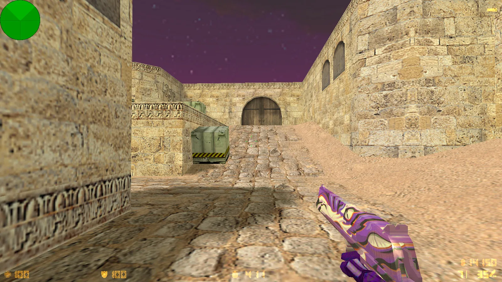 Скриншот  CS 1.6 от TolyaBro Bart — сборка с 8 модами, CS2-скинами, темой меню, музыкой и оптимизированным конфигом