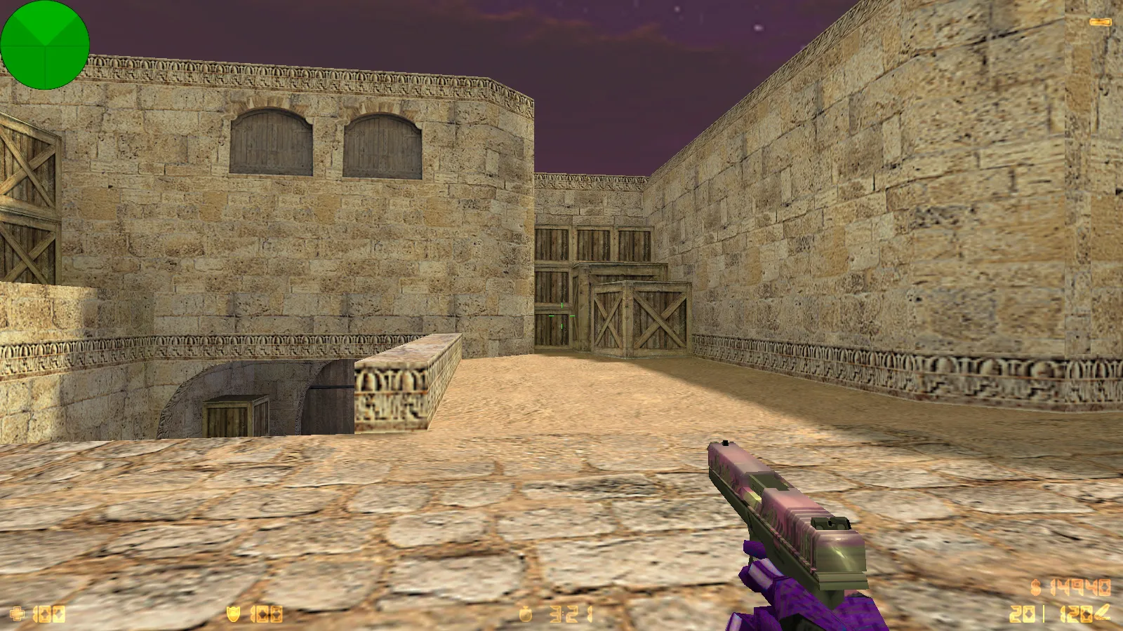 Скриншот  CS 1.6 от TolyaBro Bart — сборка с 8 модами, CS2-скинами, темой меню, музыкой и оптимизированным конфигом