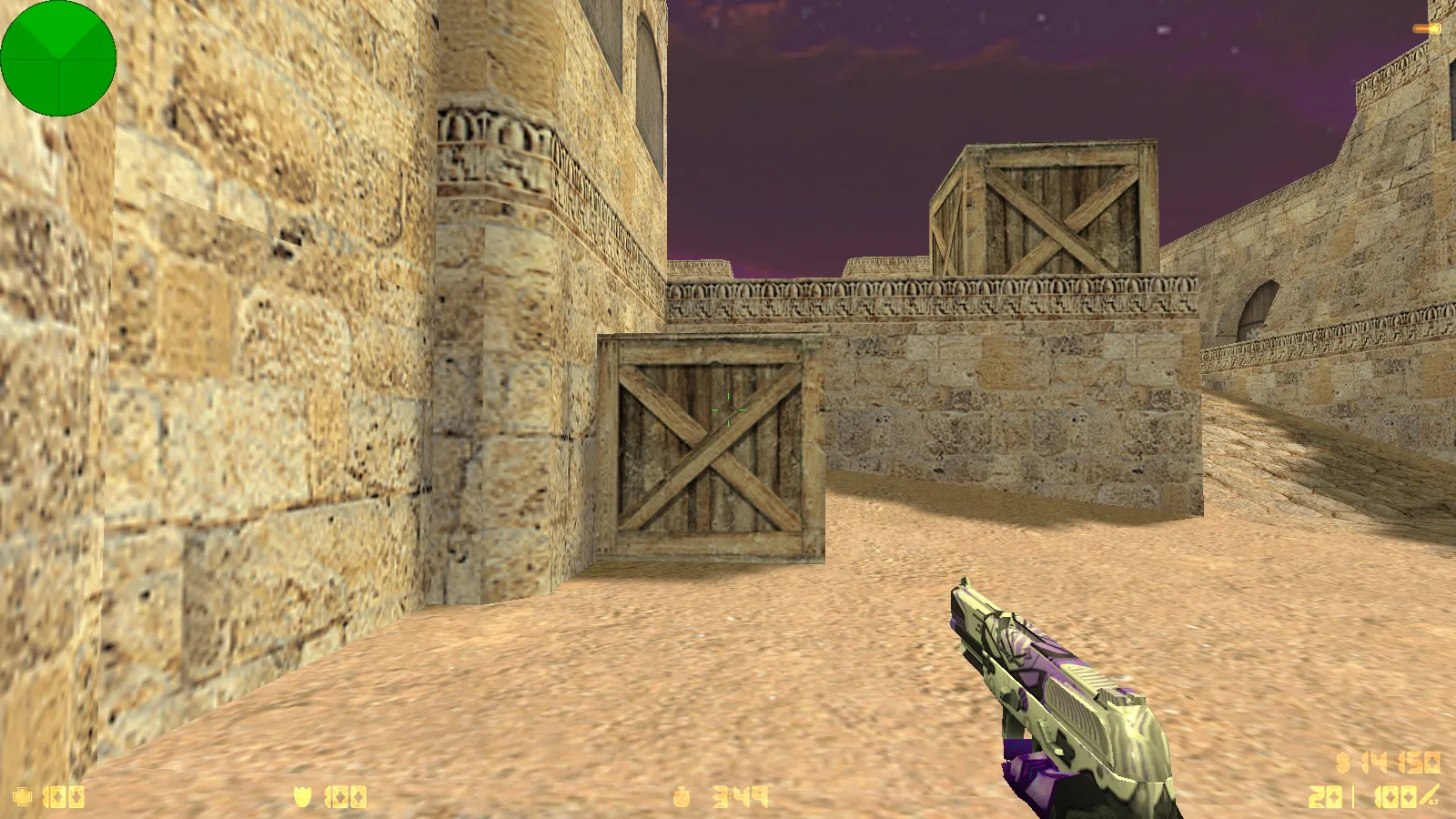 Скриншот  CS 1.6 от TolyaBro Bart — сборка с 8 модами, CS2-скинами, темой меню, музыкой и оптимизированным конфигом