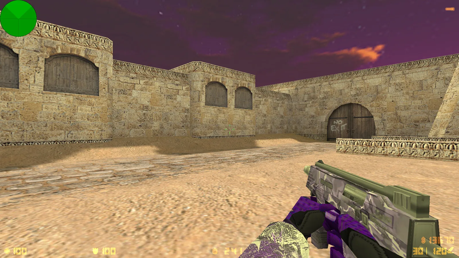 Скриншот  CS 1.6 от TolyaBro Bart — сборка с 8 модами, CS2-скинами, темой меню, музыкой и оптимизированным конфигом