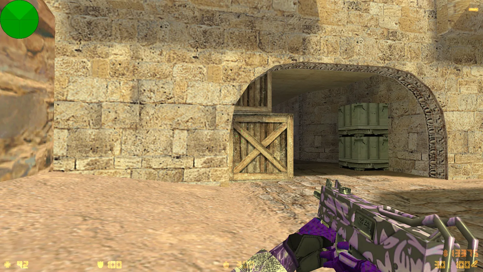 Скриншот  CS 1.6 от TolyaBro Bart — сборка с 8 модами, CS2-скинами, темой меню, музыкой и оптимизированным конфигом