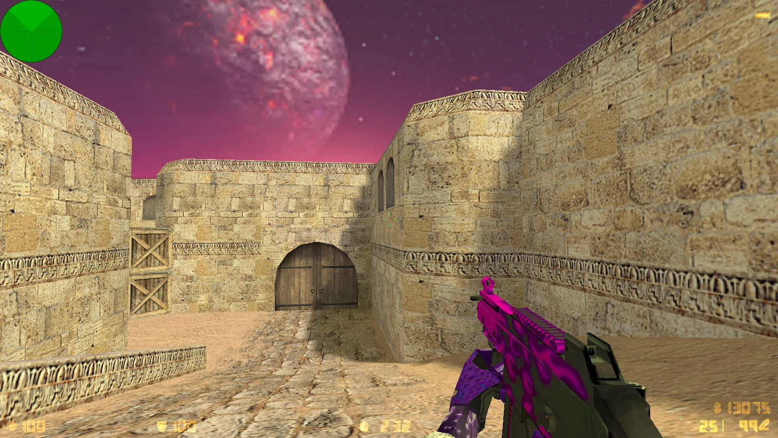 Скриншот  CS 1.6 от TolyaBro Bart — сборка с 8 модами, CS2-скинами, темой меню, музыкой и оптимизированным конфигом