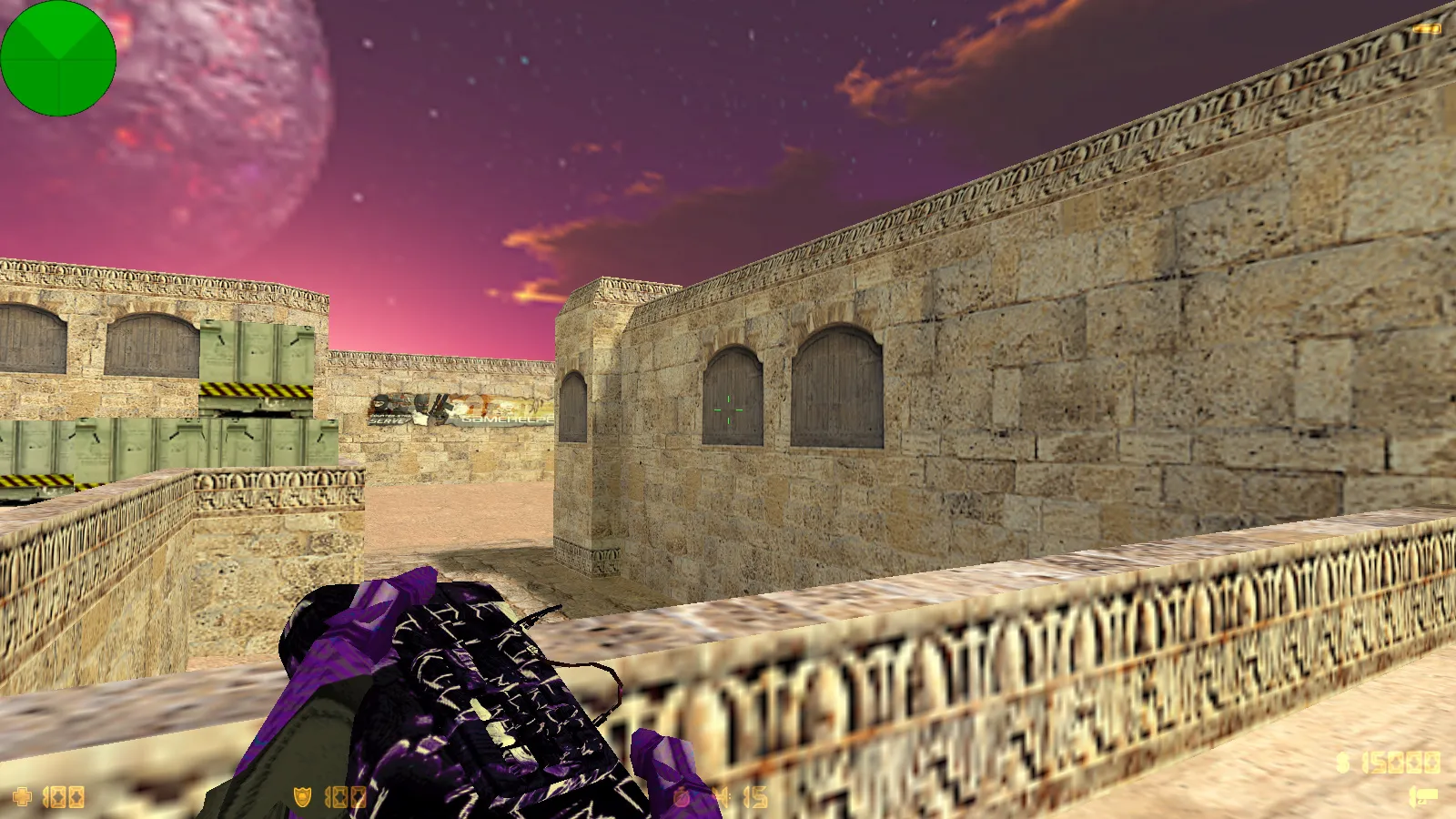 Скриншот  CS 1.6 от TolyaBro Bart — сборка с 8 модами, CS2-скинами, темой меню, музыкой и оптимизированным конфигом