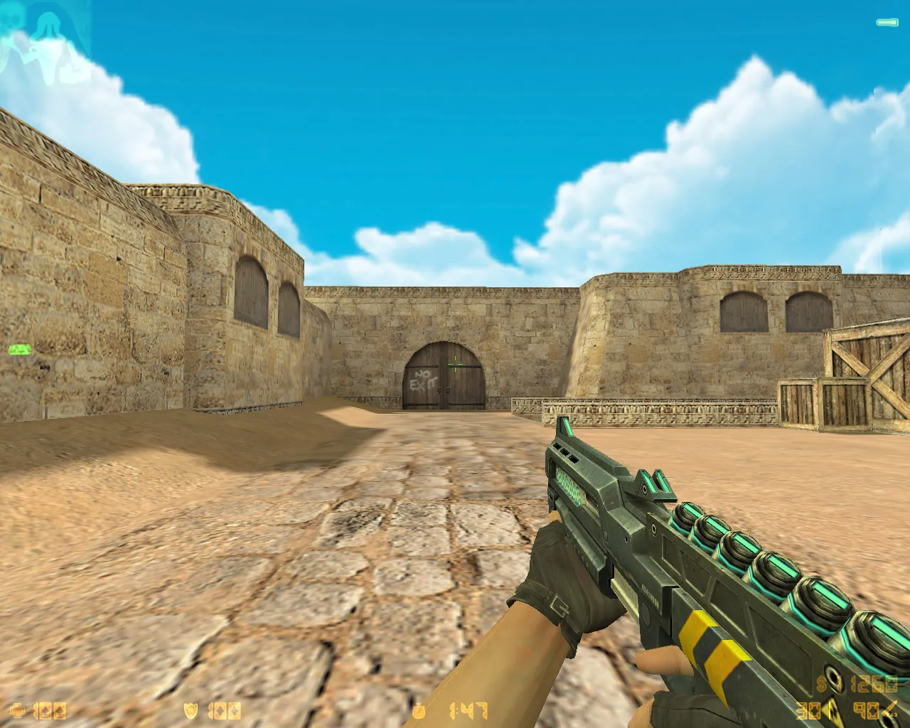 Скриншот CS 1.6 «Треш» от Лео: сборка с 10 изменениями, оружейные паки, спецназ/террористы в масках, оптимизированный конфиг и звуки