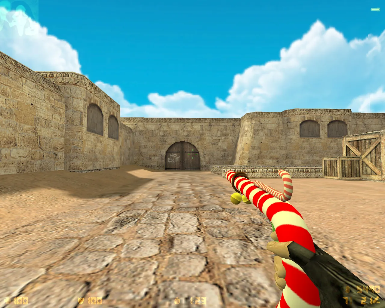 Скриншот  CS 1.6 «Треш» от Лео: сборка с 10 изменениями, оружейные паки, спецназ/террористы в масках, оптимизированный конфиг и звуки