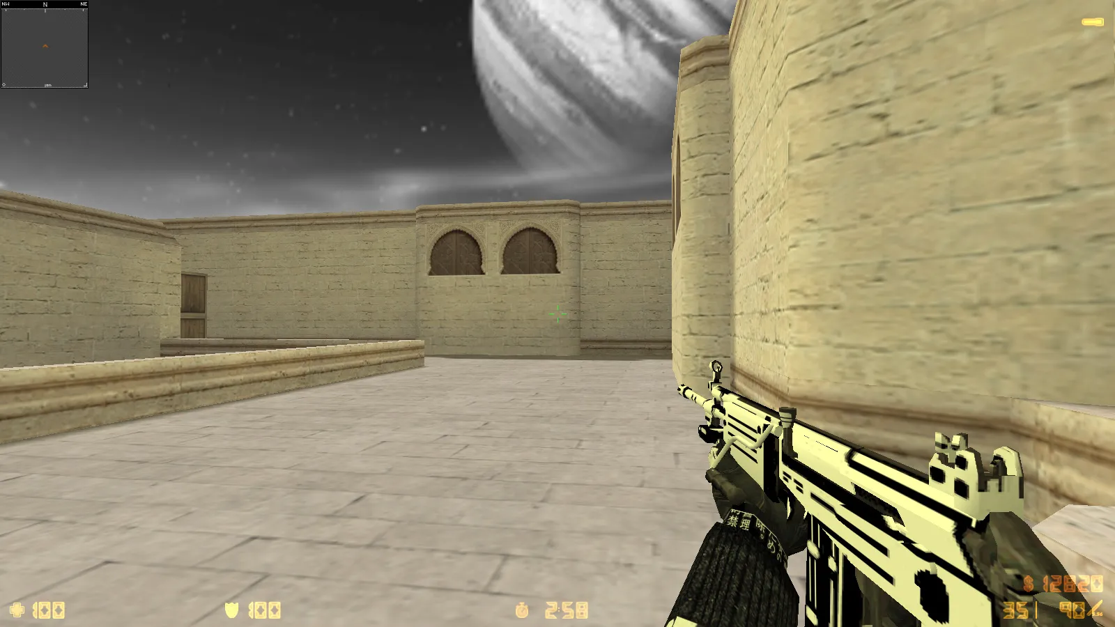 Скриншот  CS 1.6 Trash Gang — сборка с 11 обновлениями: скины, черно-белые руки, музыка меню, оптимизация конфига