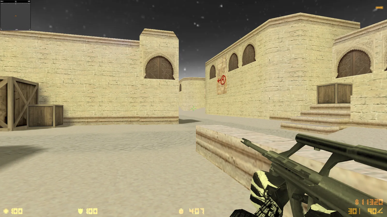 Скриншот  CS 1.6 Trash Gang — сборка с 11 обновлениями: скины, черно-белые руки, музыка меню, оптимизация конфига