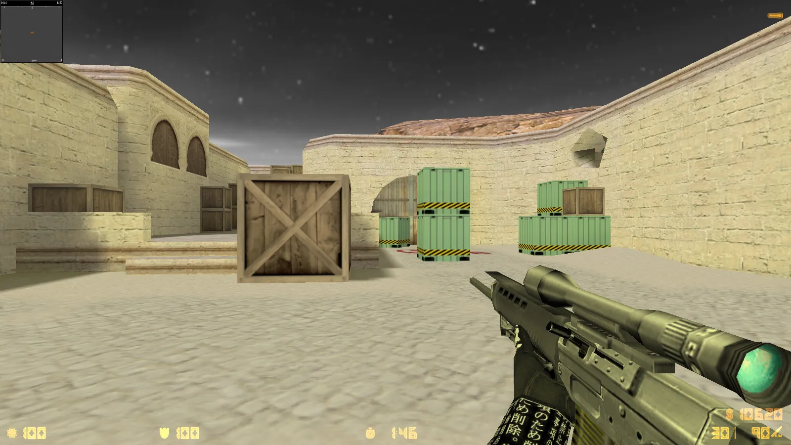 Скриншот  CS 1.6 Trash Gang — сборка с 11 обновлениями: скины, черно-белые руки, музыка меню, оптимизация конфига