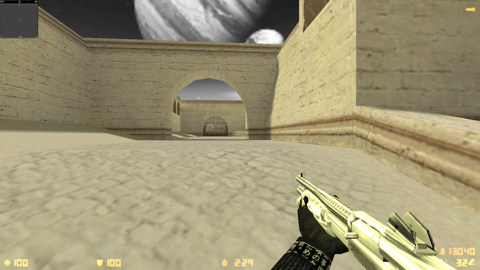 Скриншот  CS 1.6 Trash Gang — сборка с 11 обновлениями: скины, черно-белые руки, музыка меню, оптимизация конфига