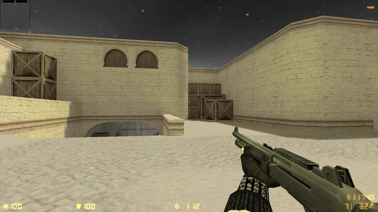 Скриншот  CS 1.6 Trash Gang — сборка с 11 обновлениями: скины, черно-белые руки, музыка меню, оптимизация конфига