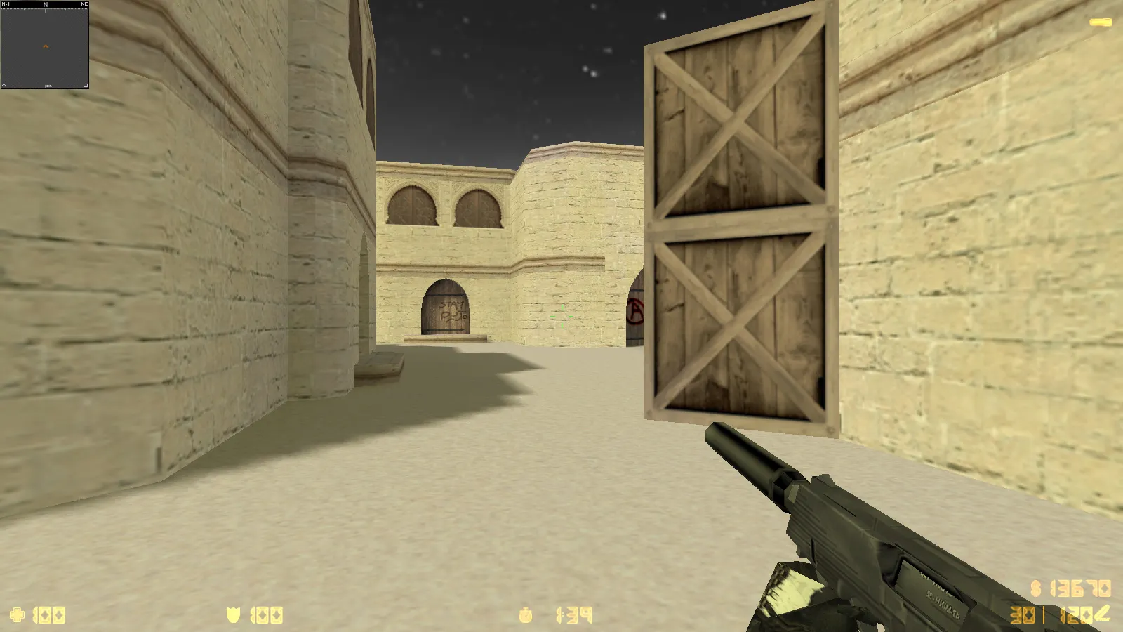 Скриншот  CS 1.6 Trash Gang — сборка с 11 обновлениями: скины, черно-белые руки, музыка меню, оптимизация конфига