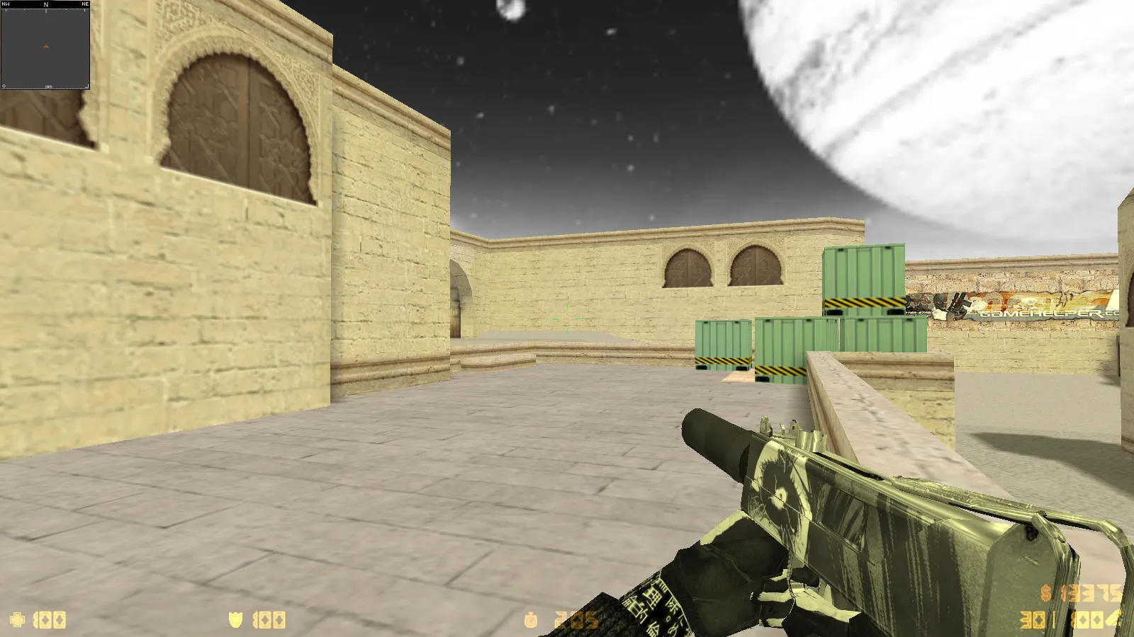 Скриншот  CS 1.6 Trash Gang — сборка с 11 обновлениями: скины, черно-белые руки, музыка меню, оптимизация конфига