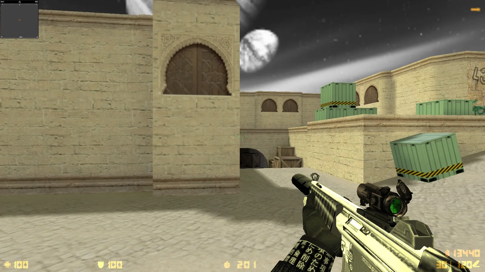 Скриншот  CS 1.6 Trash Gang — сборка с 11 обновлениями: скины, черно-белые руки, музыка меню, оптимизация конфига