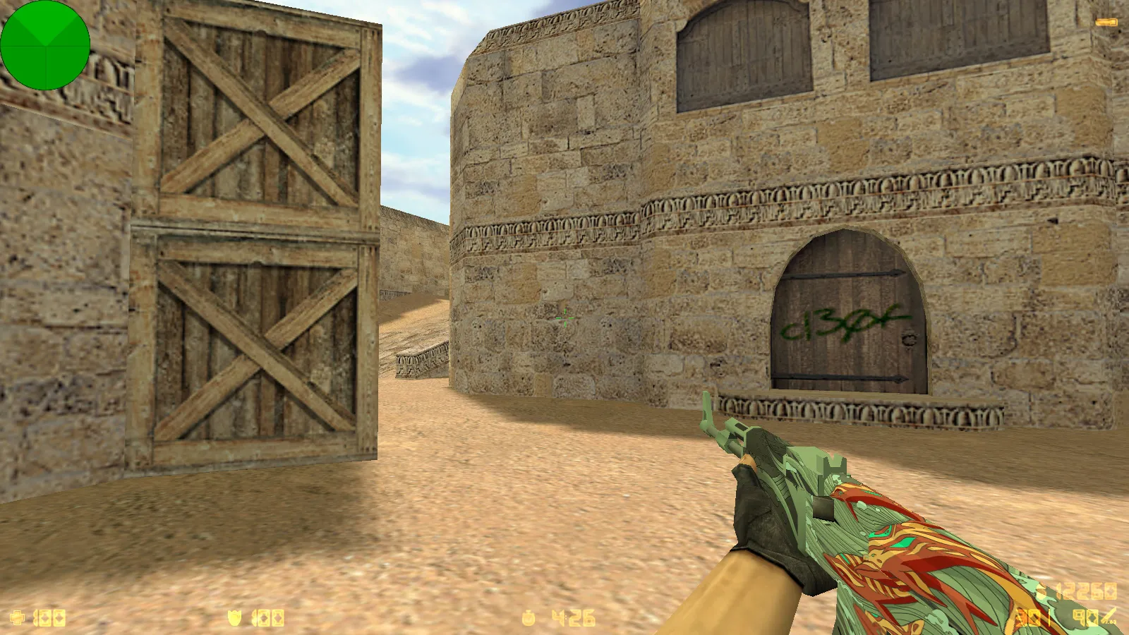 Скриншот CS 1.6 от TW3RKSH0W: блогерская сборка с 9 скинами, Dust2, темой меню и оптимизированным конфигом