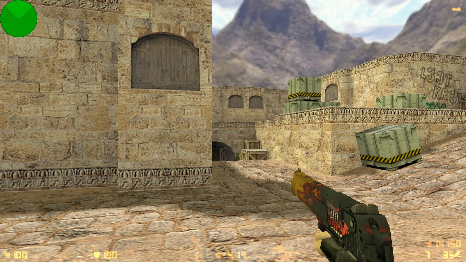 Скриншот  CS 1.6 от TW3RKSH0W: блогерская сборка с 9 скинами, Dust2, темой меню и оптимизированным конфигом