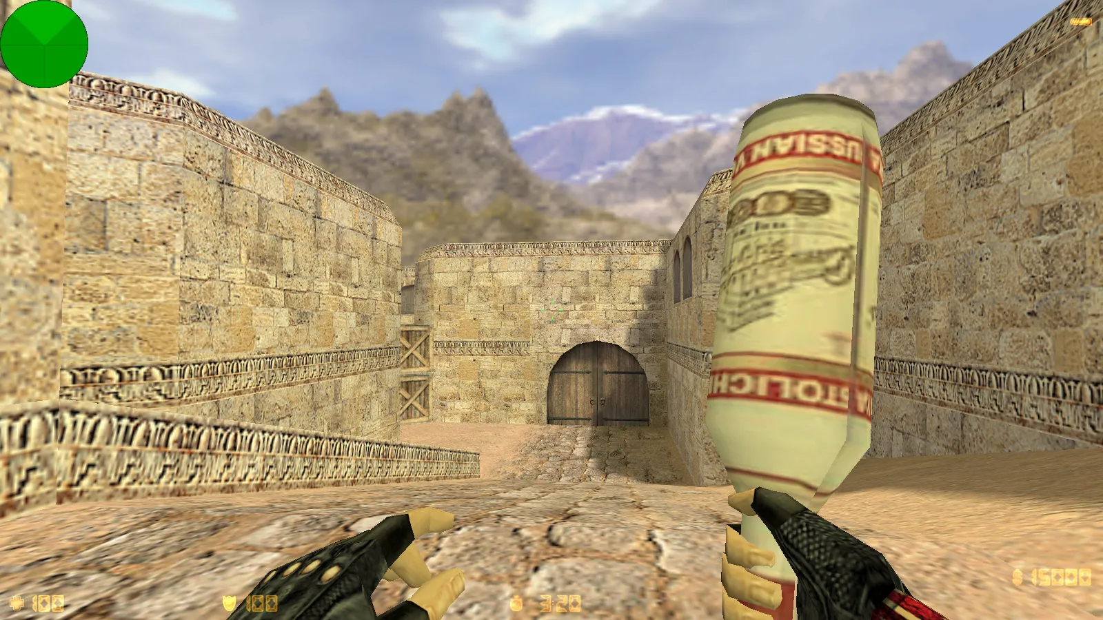 Скриншот CS 1.6 СССР — тематическая сборка с флагом, красным меню и оптимизированным config.cfg