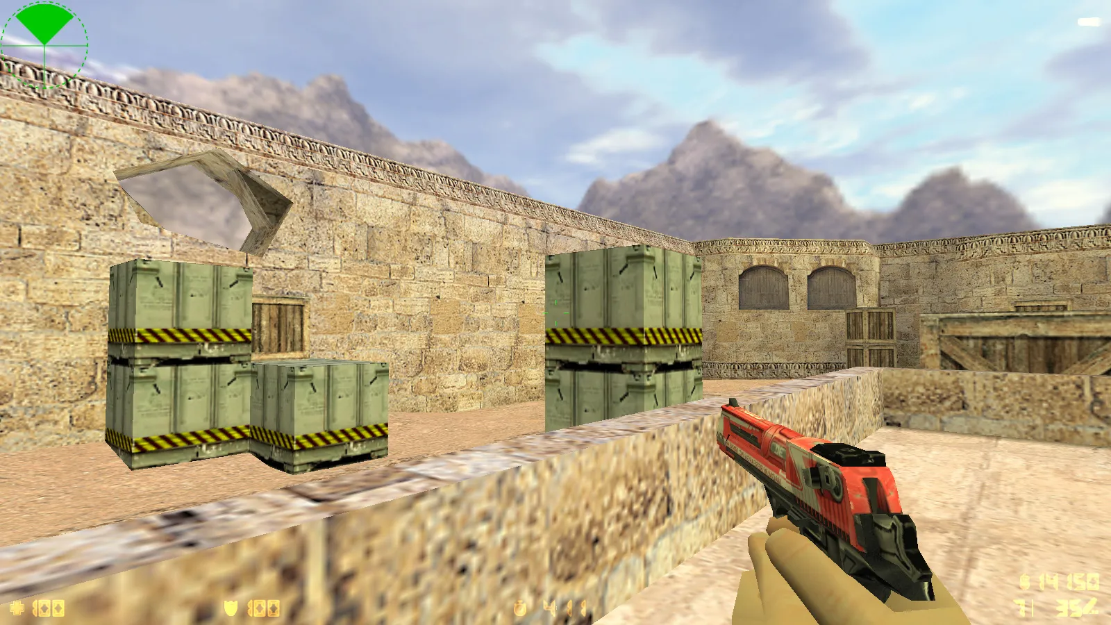 Скриншот  CS 1.6 Ultra: сборка с 8 модами, скины оружия v_/p_/w_, красно-синие модели и оптимизированный конфиг