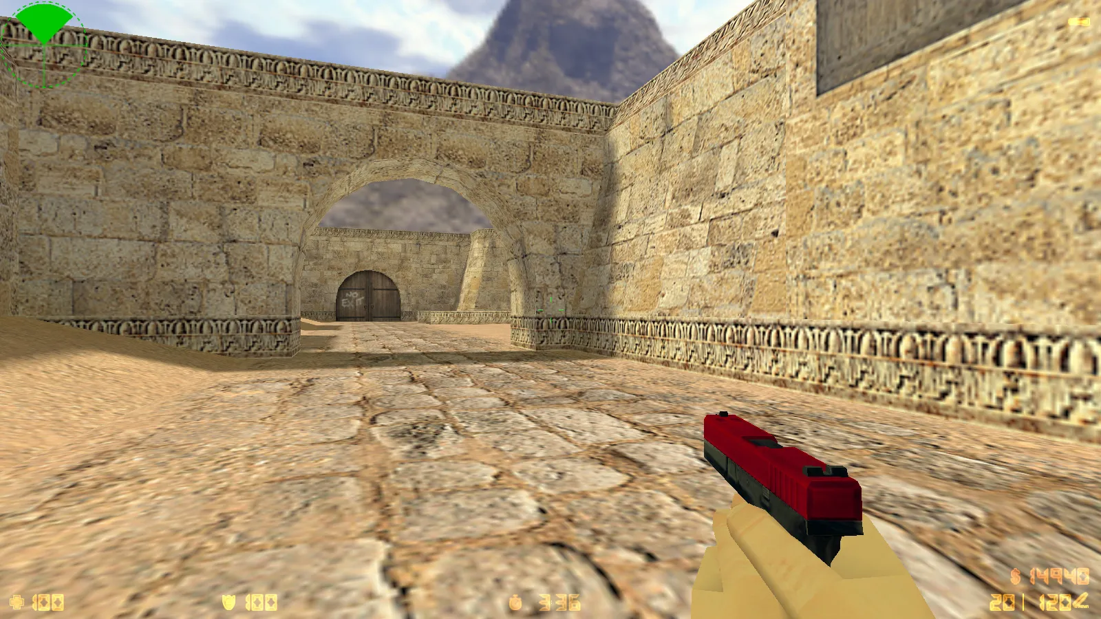 Скриншот  CS 1.6 Ultra: сборка с 8 модами, скины оружия v_/p_/w_, красно-синие модели и оптимизированный конфиг