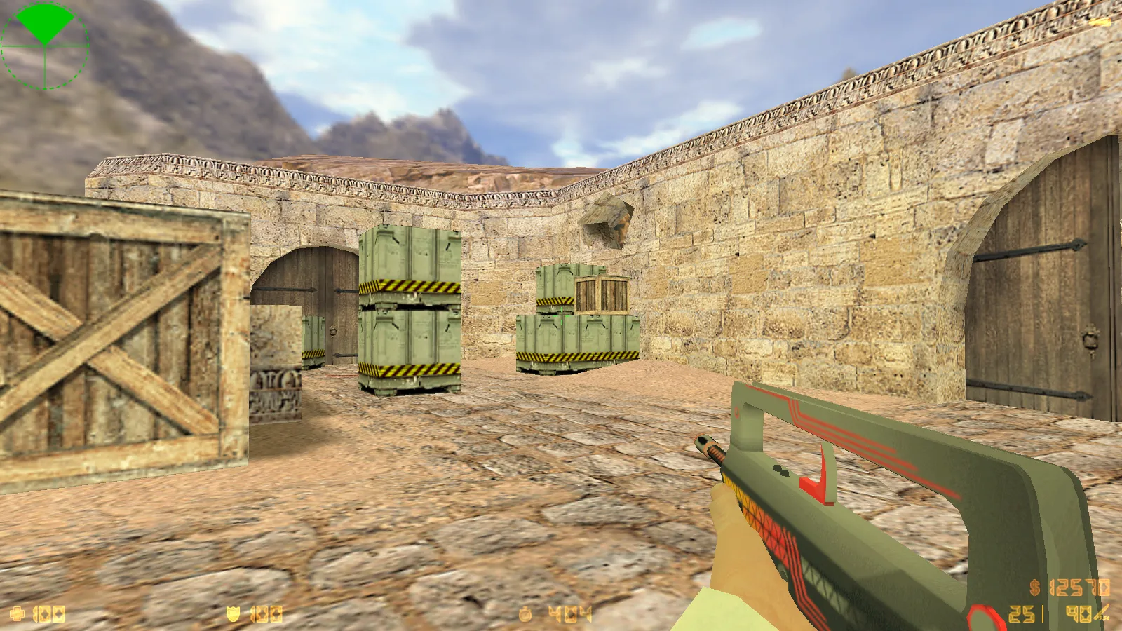 Скриншот  CS 1.6 Ultra: сборка с 8 модами, скины оружия v_/p_/w_, красно-синие модели и оптимизированный конфиг