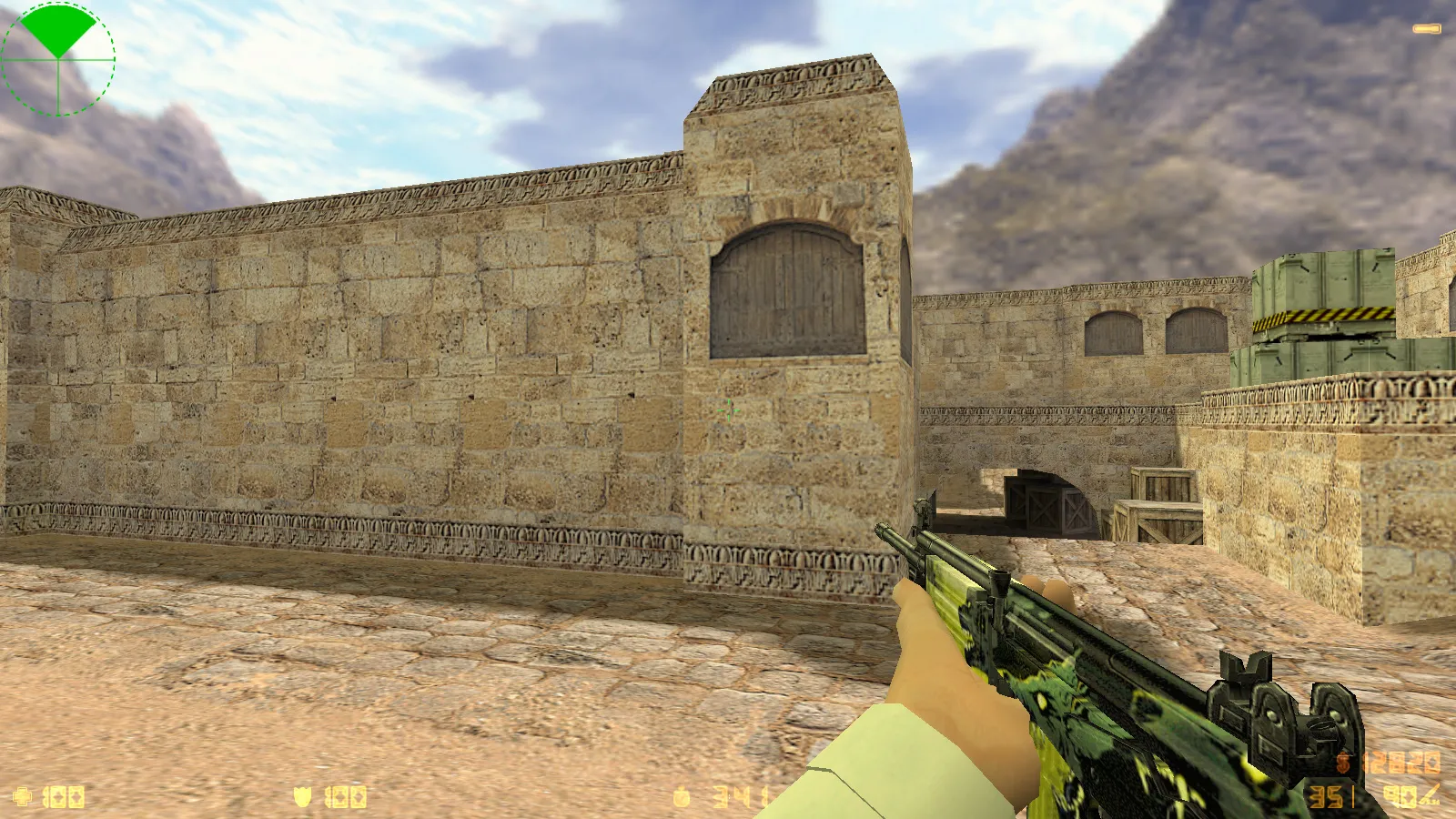 Скриншот  CS 1.6 Ultra: сборка с 8 модами, скины оружия v_/p_/w_, красно-синие модели и оптимизированный конфиг