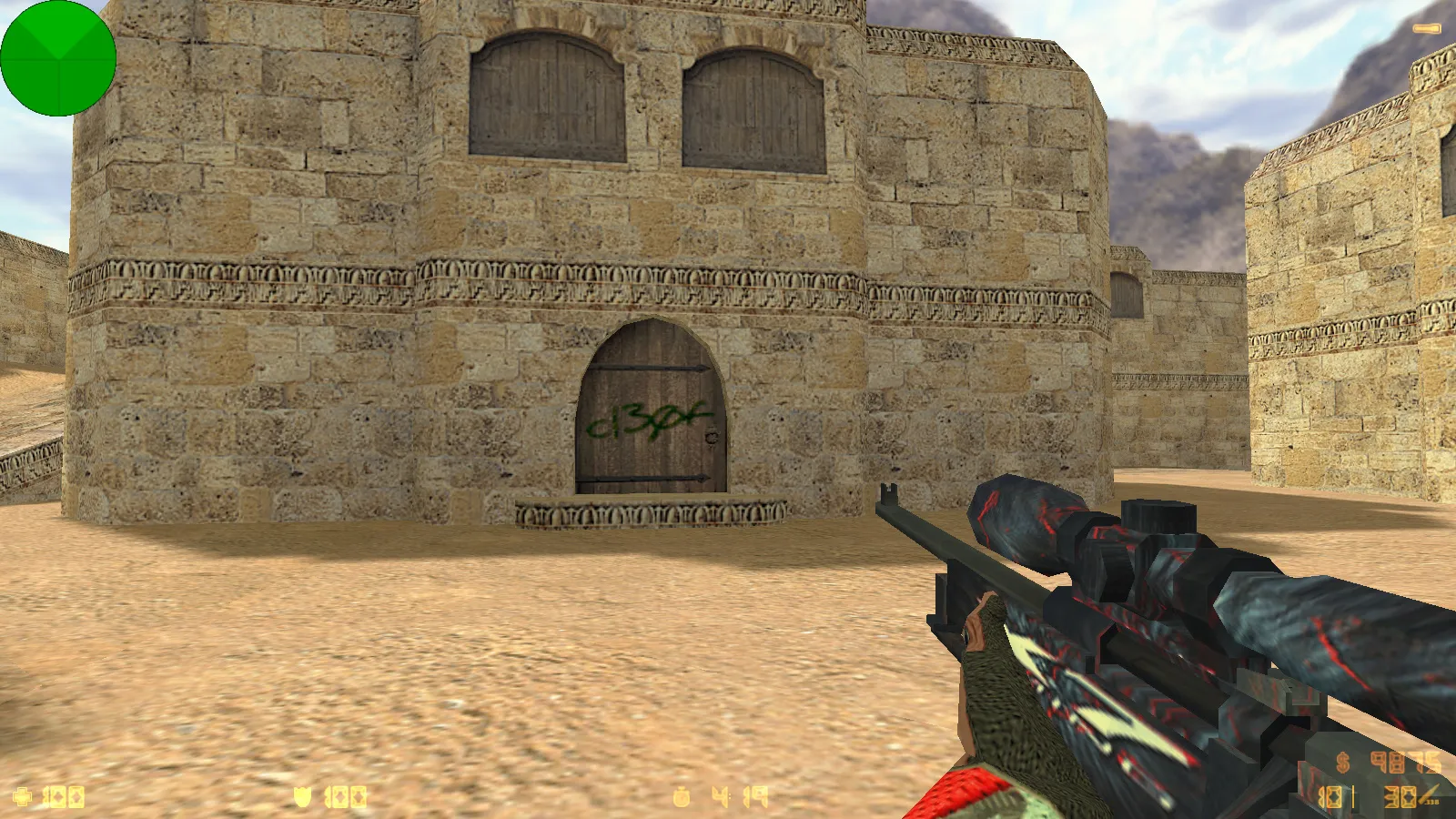 Скриншот  CS 1.6 uluqq wow: блогерская сборка с 6 обновками, скинами оружия, красно-синими моделями, темным меню и оптимизированным конфигом