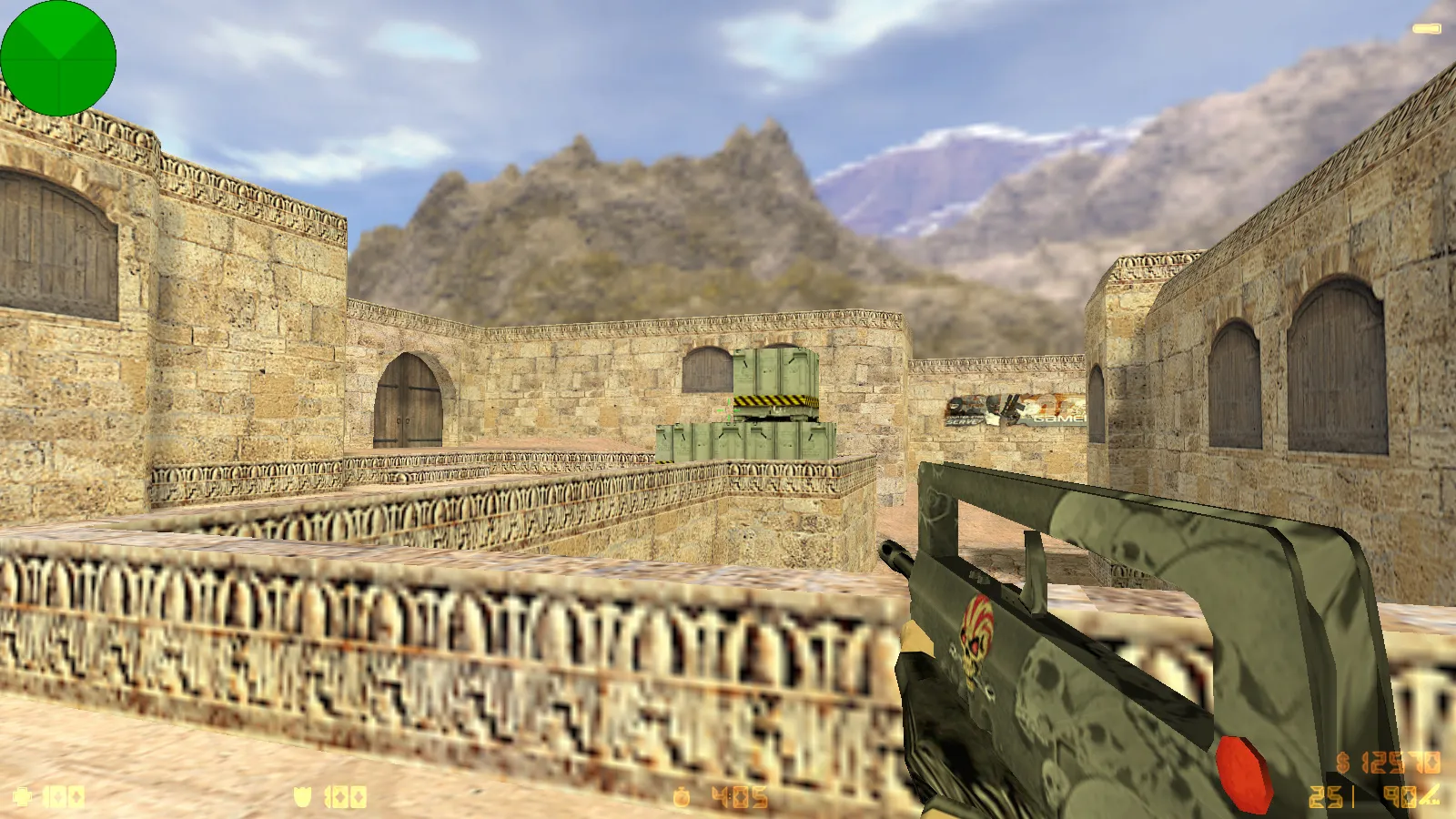 Скриншот  CS 1.6 uluqq wow: блогерская сборка с 6 обновками, скинами оружия, красно-синими моделями, темным меню и оптимизированным конфигом