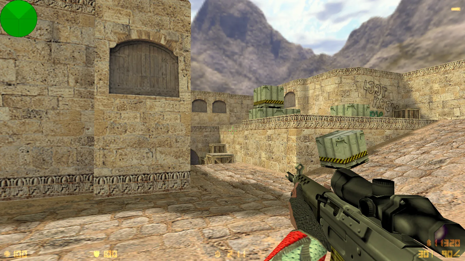 Скриншот  CS 1.6 uluqq wow: блогерская сборка с 6 обновками, скинами оружия, красно-синими моделями, темным меню и оптимизированным конфигом