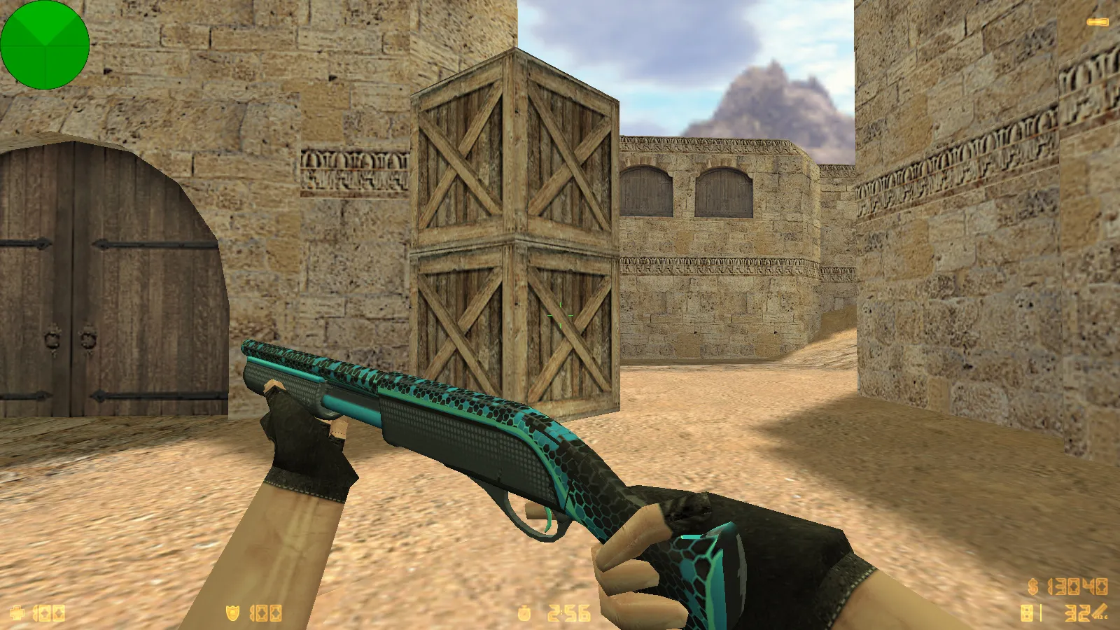 Скриншот  CS 1.6 uluqq wow: блогерская сборка с 6 обновками, скинами оружия, красно-синими моделями, темным меню и оптимизированным конфигом