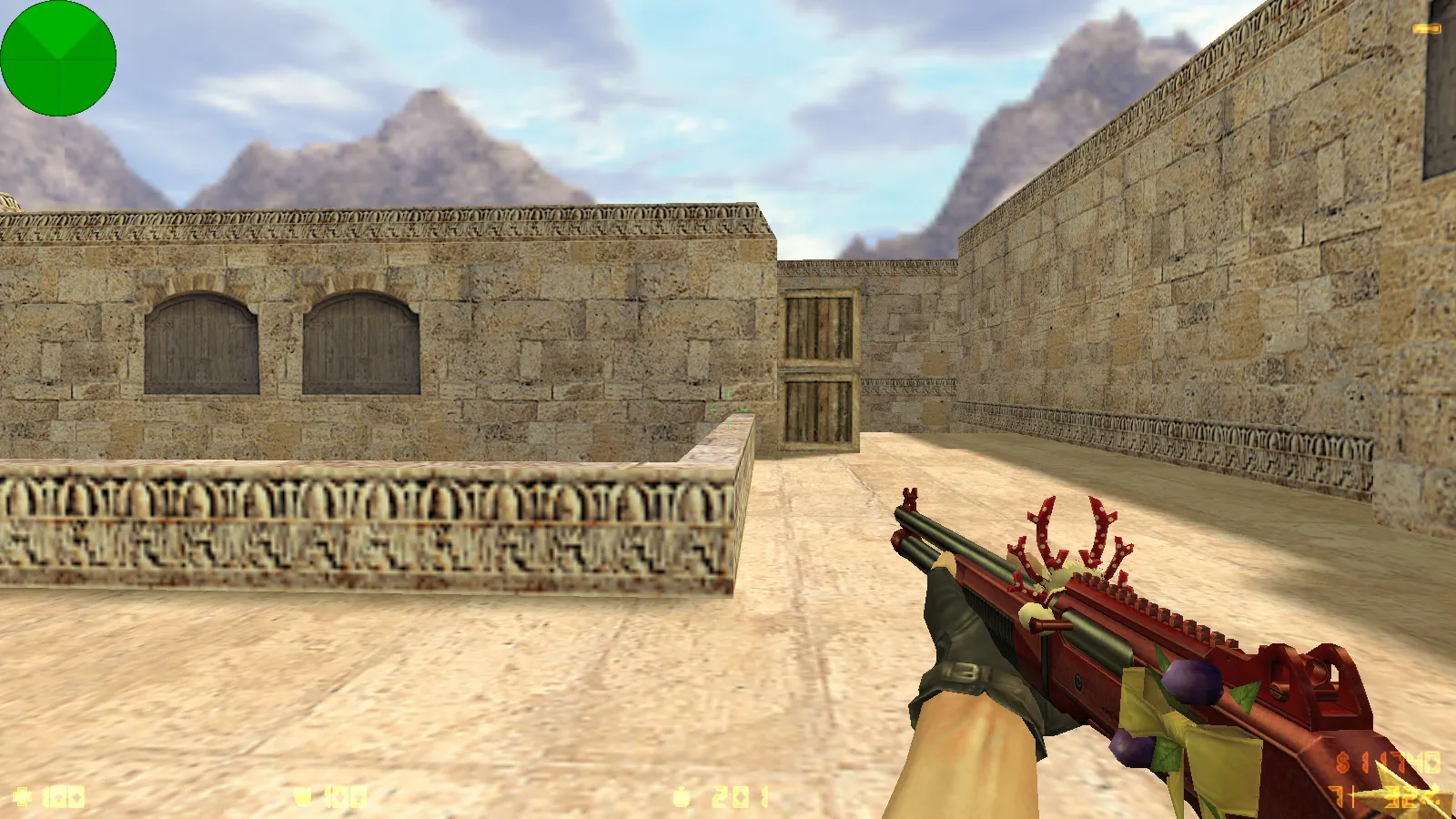 Скриншот  CS 1.6 uluqq wow: блогерская сборка с 6 обновками, скинами оружия, красно-синими моделями, темным меню и оптимизированным конфигом