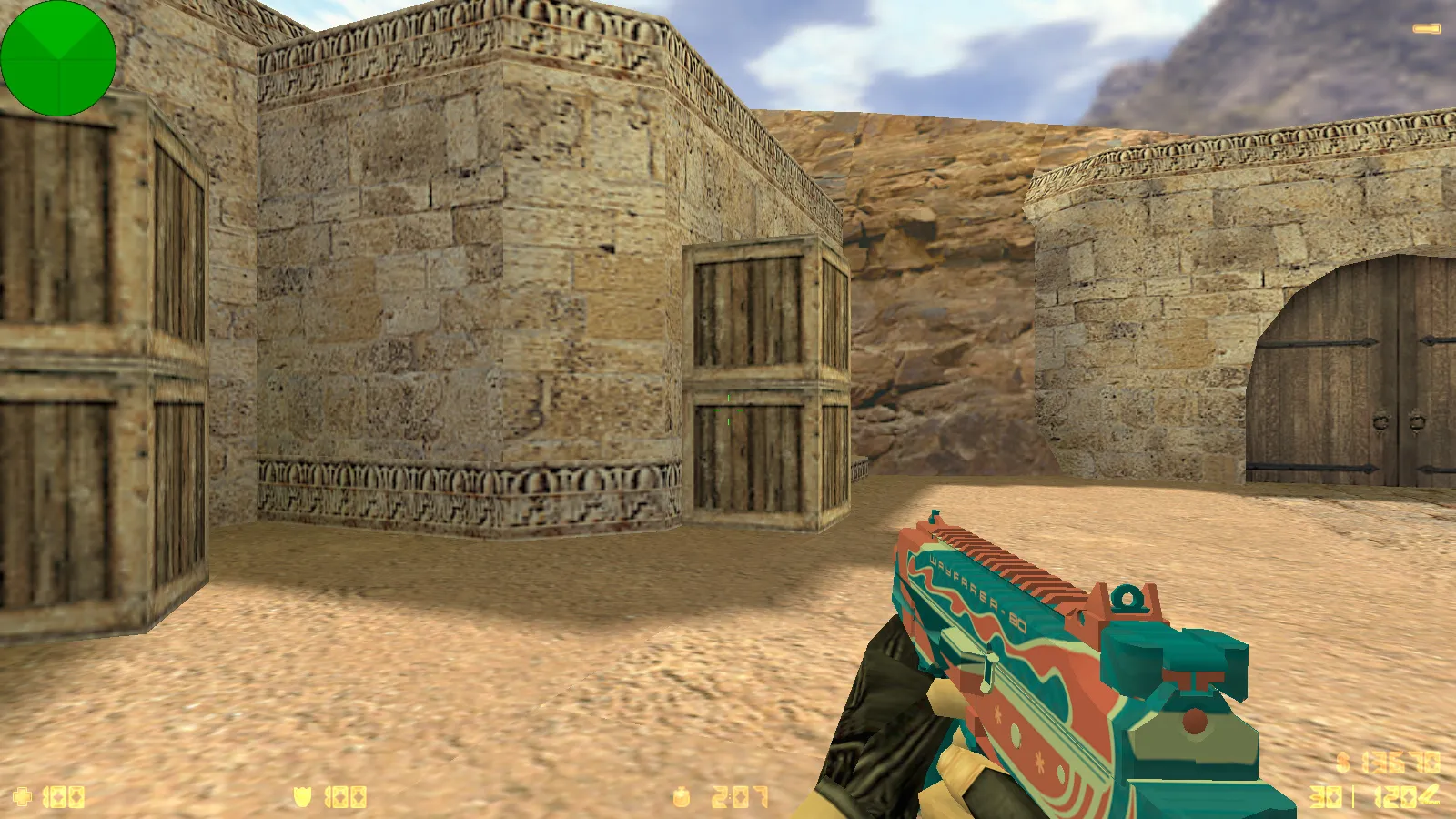 Скриншот  CS 1.6 uluqq wow: блогерская сборка с 6 обновками, скинами оружия, красно-синими моделями, темным меню и оптимизированным конфигом