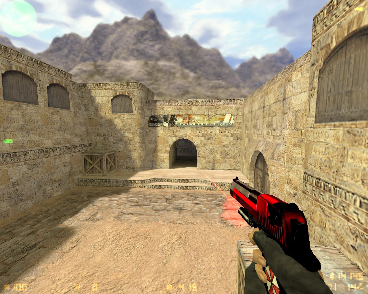 Скриншот  CS 1.6 Umbrella: сборка Umbrella-стиль, оружие с обвесами, темное меню, оптимизированный config.cfg