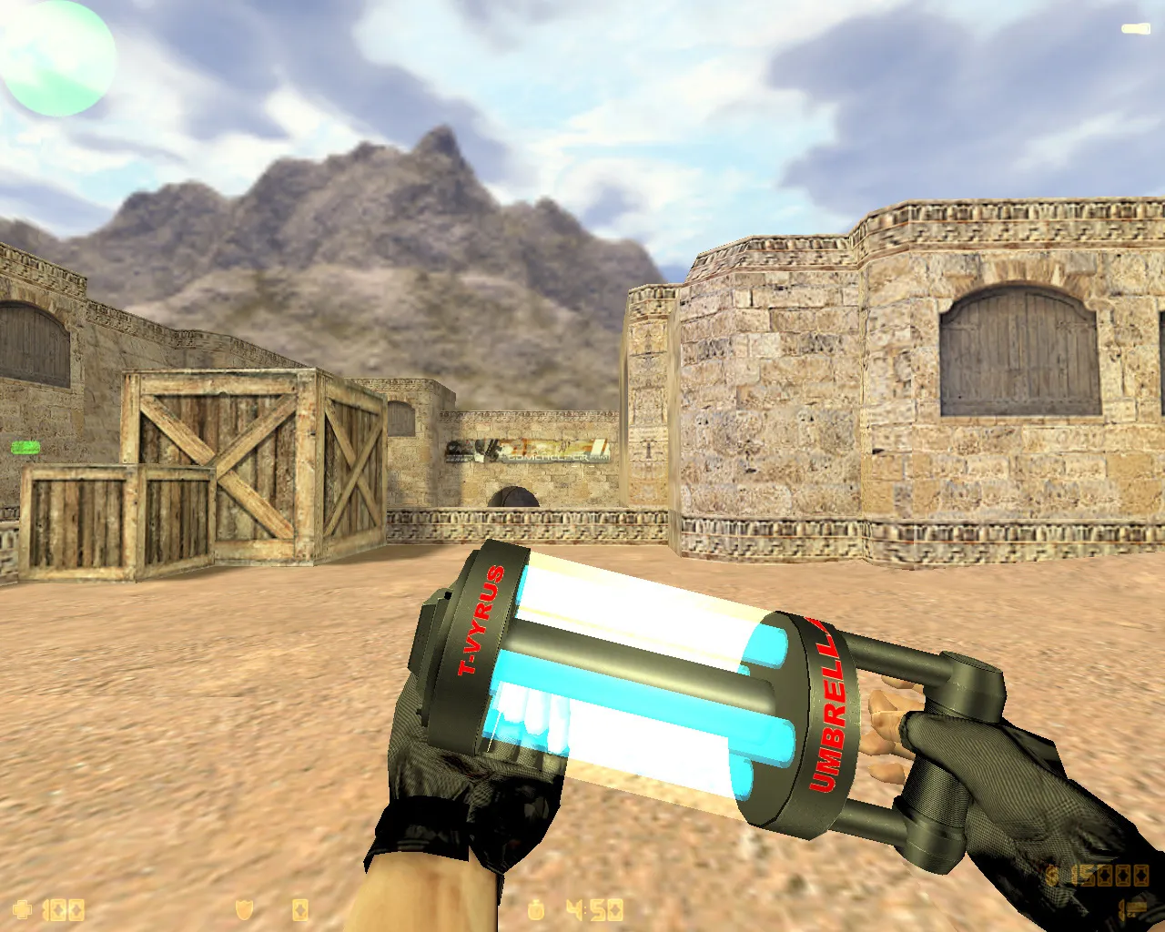 Скриншот  CS 1.6 Umbrella: сборка Umbrella-стиль, оружие с обвесами, темное меню, оптимизированный config.cfg