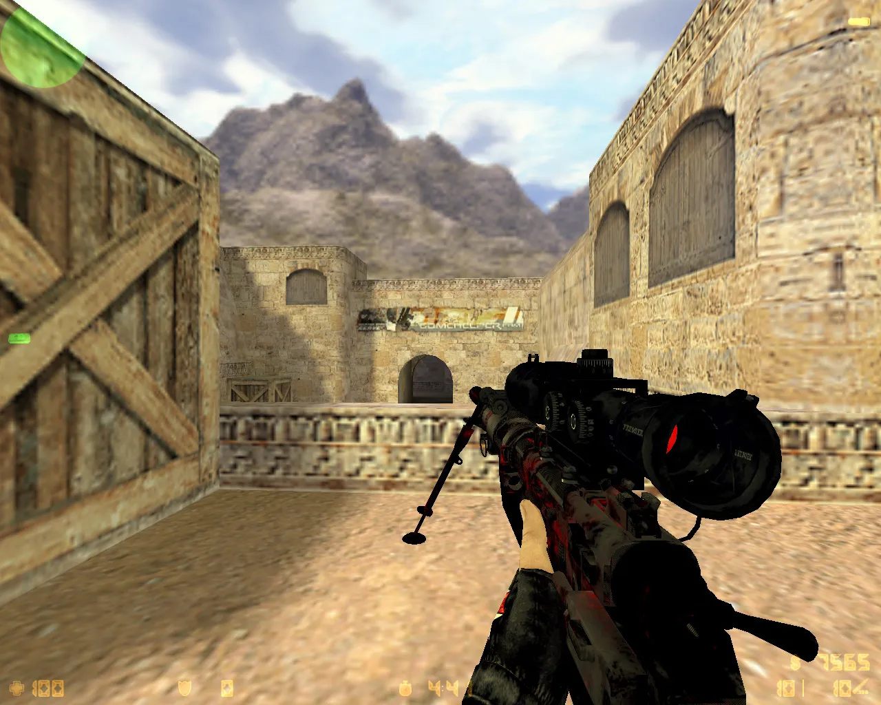 Скриншот  CS 1.6 Umbrella: сборка Umbrella-стиль, оружие с обвесами, темное меню, оптимизированный config.cfg