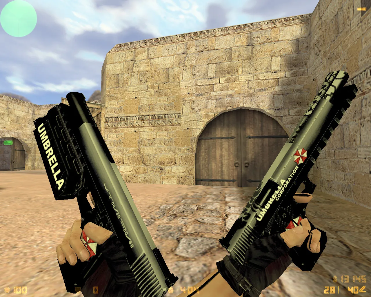 Скриншот  CS 1.6 Umbrella: сборка Umbrella-стиль, оружие с обвесами, темное меню, оптимизированный config.cfg