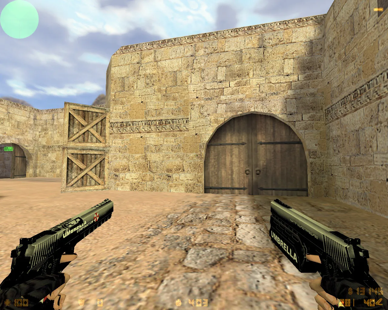 Скриншот  CS 1.6 Umbrella: сборка Umbrella-стиль, оружие с обвесами, темное меню, оптимизированный config.cfg