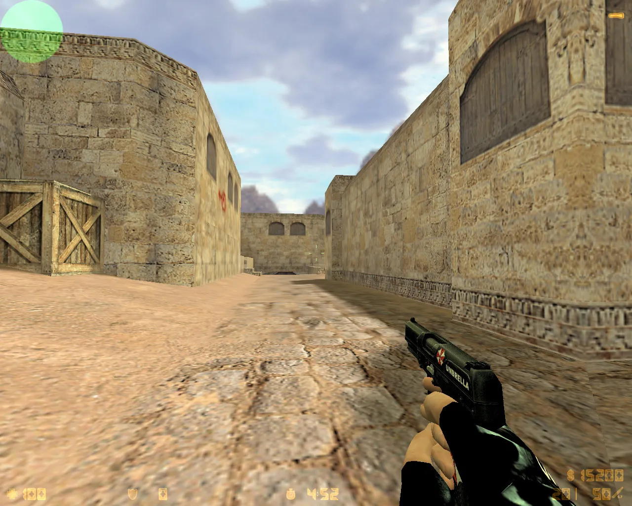 Скриншот  CS 1.6 Umbrella: сборка Umbrella-стиль, оружие с обвесами, темное меню, оптимизированный config.cfg