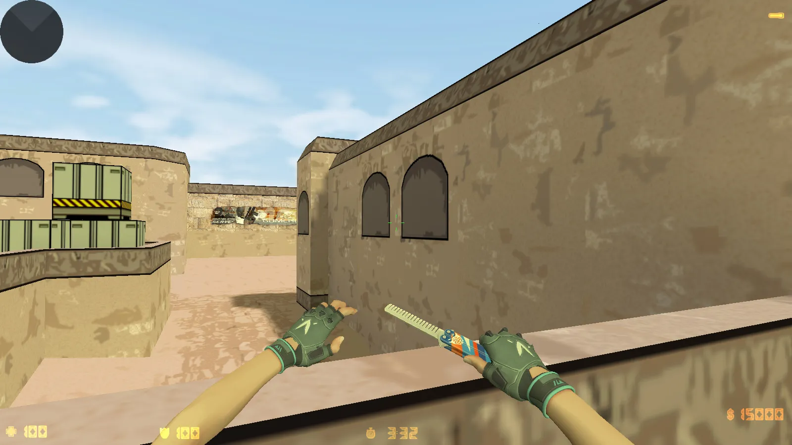 Скриншот CS 1.6 Valorant Mod: меню, звуки, v_/p_/w_ оружие и стабильный FPS как в кс 1.6