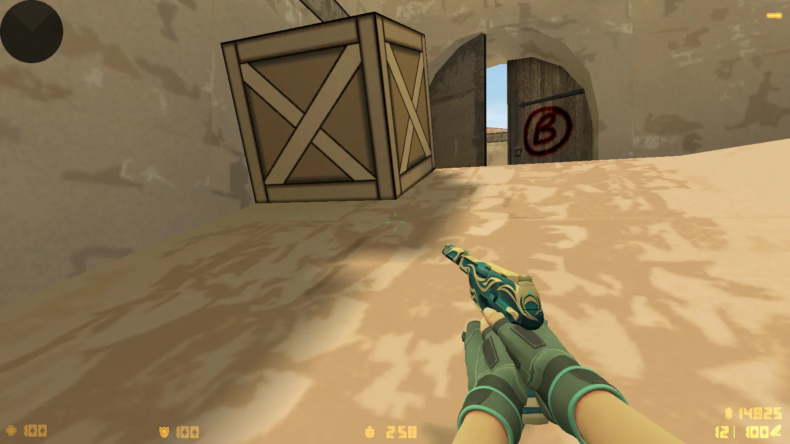 Скриншот  CS 1.6 Valorant Mod: меню, звуки, v_/p_/w_ оружие и стабильный FPS как в кс 1.6